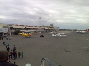 Chegada do voo TP277 a Maputo